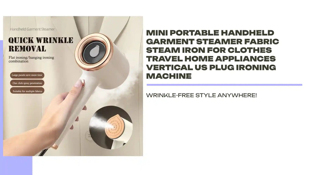 Mini Portable Handheld Garment Steamer Fabric Steam Iron For Clothes Travel Home Appliances Vertical US Plug Ironing Machine by@Outfy