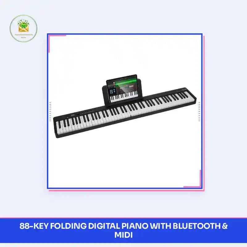 88-Key Folding Digital Piano with Bluetooth &amp; MIDI by@Outfy