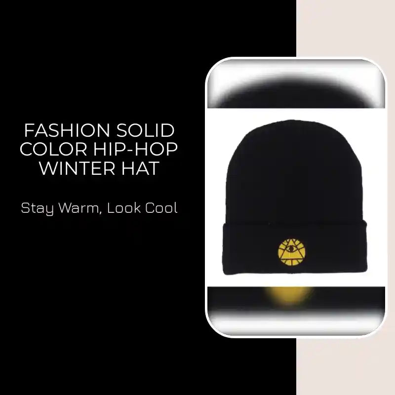 Fashion Solid Color Hip-hop Winter Hat by@Outfy