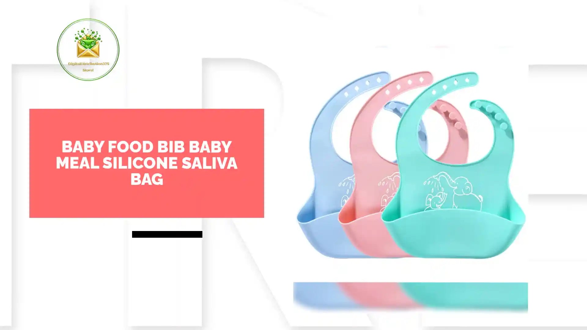 Baby food Bib baby meal silicone saliva bag by@Outfy