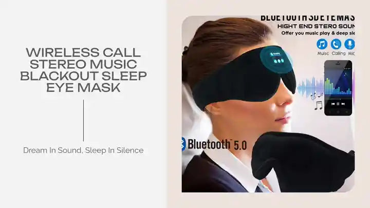 Wireless Call Stereo Music Blackout Sleep Eye Mask by@Outfy
