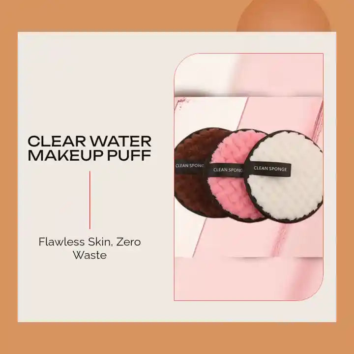Clear Water Makeup Puff by@Outfy