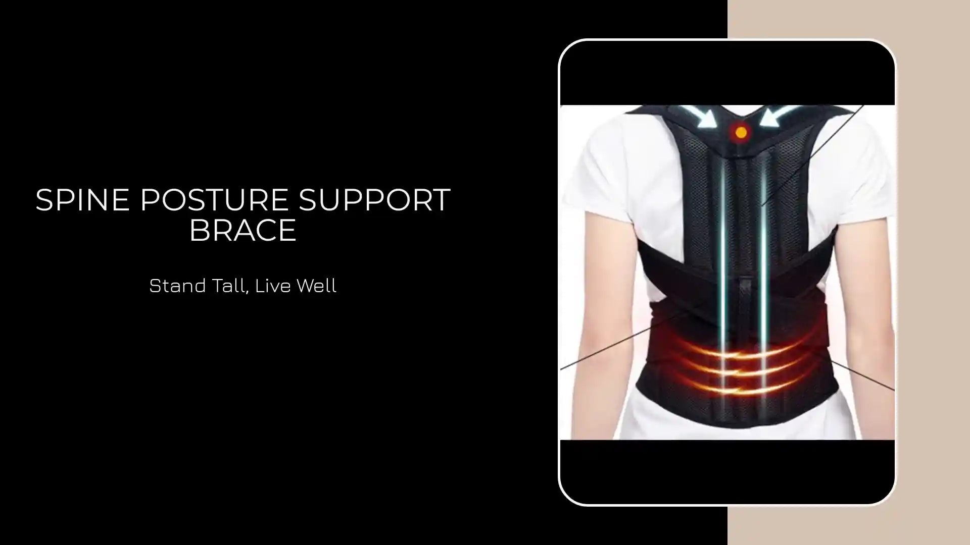 Spine Posture Support Brace by@Outfy
