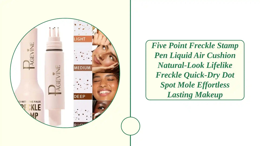 Five Point Freckle Stamp Pen Liquid Air Cushion Natural-Look Lifelike Freckle Quick-Dry Dot Spot Mole Effortless Lasting Makeup by@Outfy