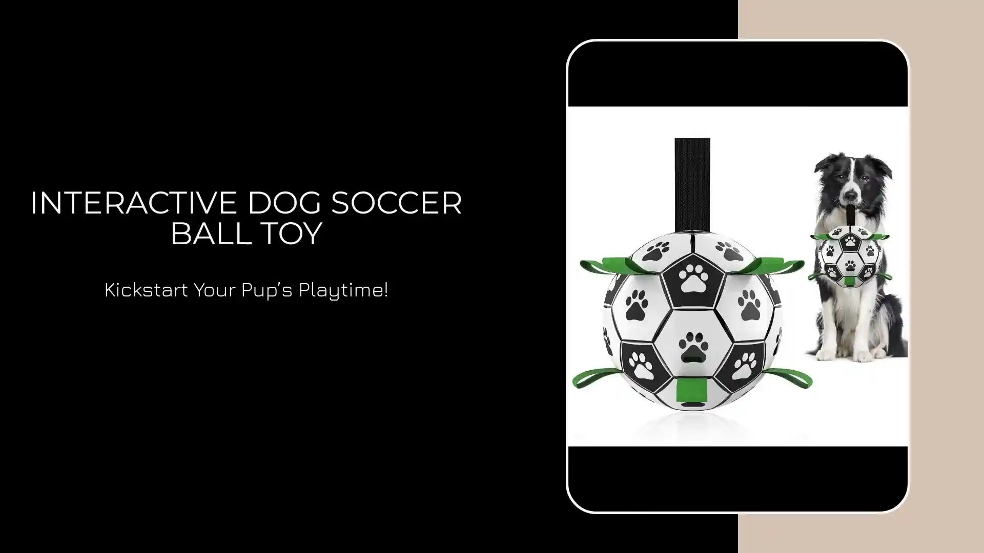 Interactive Dog Soccer Ball Toy by@Outfy