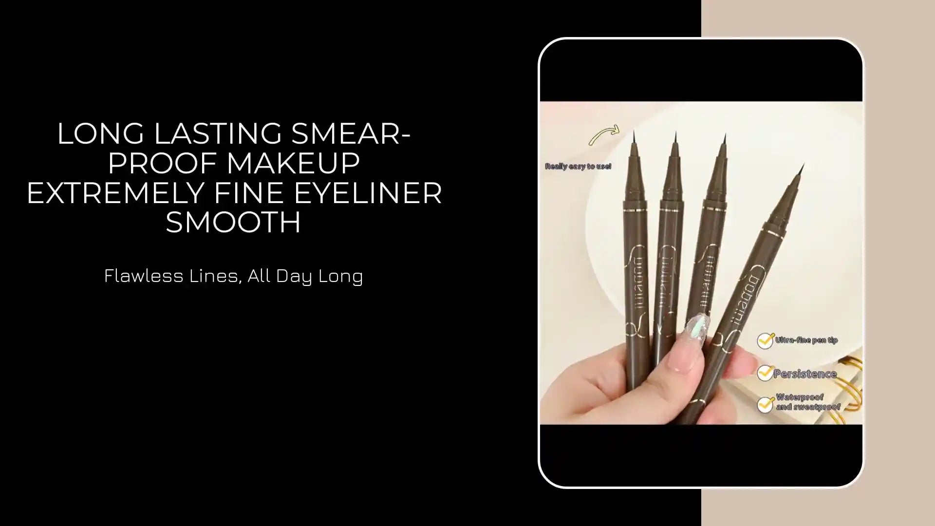 Long Lasting Smear-proof Makeup Extremely Fine Eyeliner Smooth by@Outfy