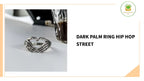 Dark Palm Ring Hip Hop Street by@Outfy