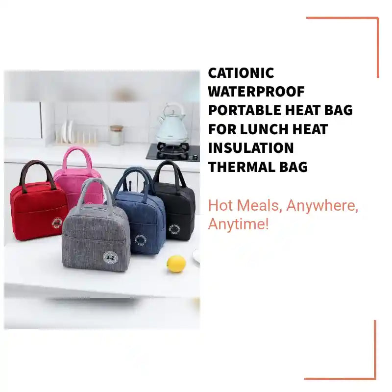 Cationic Waterproof Portable Heat Bag For Lunch Heat Insulation Thermal Bag by@Outfy