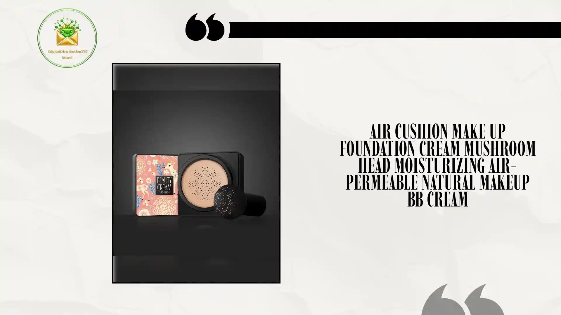 Air Cushion Make up Foundation Cream Mushroom Head Moisturizing Air-permeable Natural Makeup BB Cream by@Outfy
