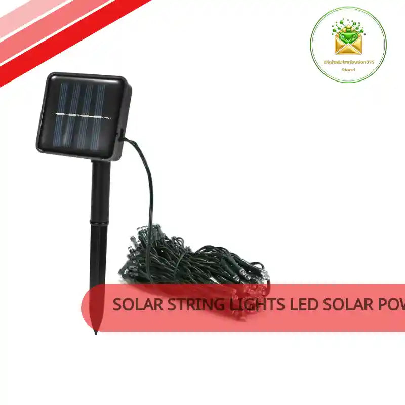 Solar String Lights LED Solar Power Fairy String Light 12M by@Outfy