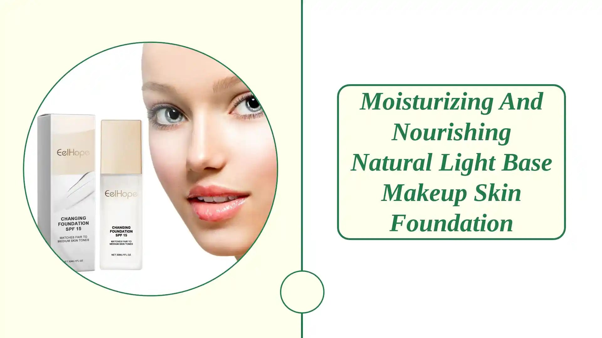 Moisturizing And Nourishing Natural Light Base Makeup Skin Foundation by@Outfy