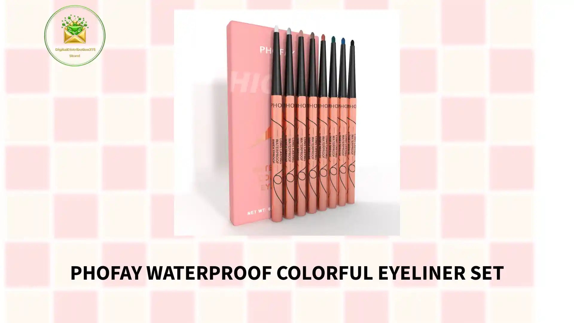 PHOFAY Waterproof Colorful Eyeliner Set by@Outfy