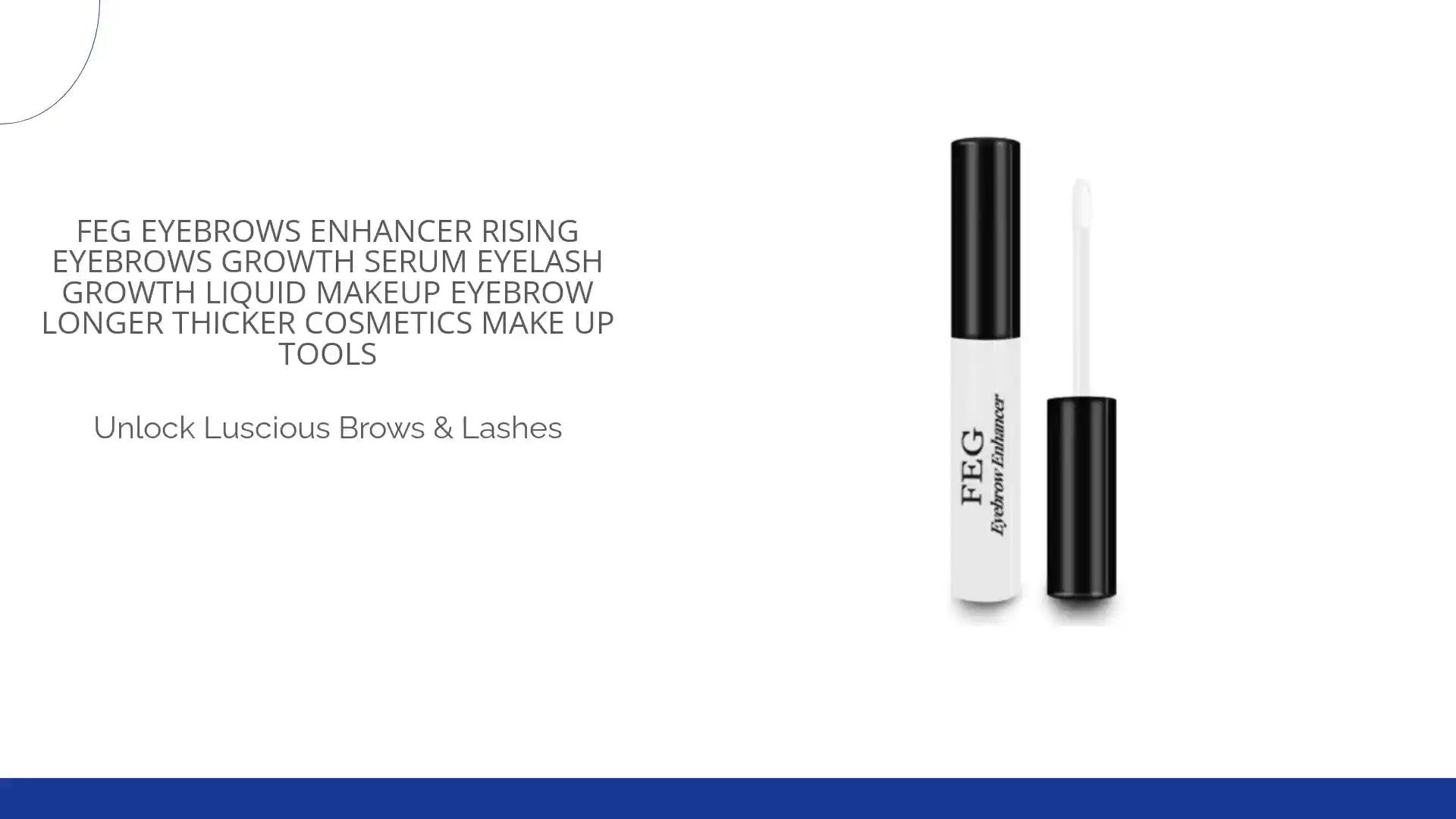FEG Eyebrows Enhancer Rising Eyebrows Growth Serum Eyelash Growth Liquid Makeup Eyebrow Longer Thicker Cosmetics Make up Tools by@Outfy
