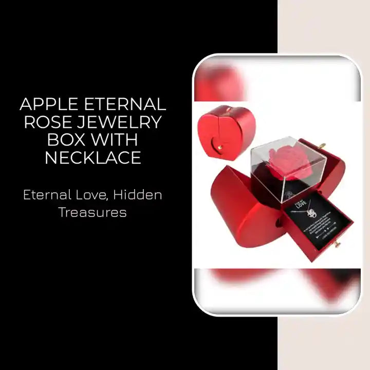 Apple Eternal Rose Jewelry Box with Necklace by@Outfy