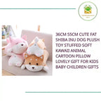 36cm 55cm Cute Fat Shiba Inu Dog Plush Toy Stuffed Soft Kawaii Animal Cartoon Pillow Lovely Gift For Kids Baby Children Gifts by@Outfy