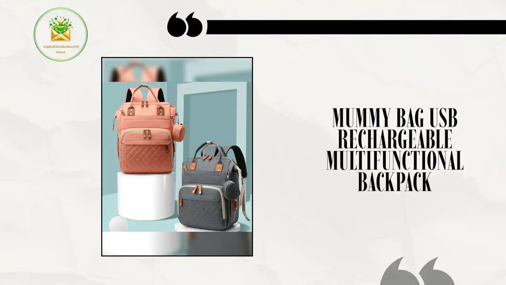 Mummy Bag USB Rechargeable Multifunctional Backpack by@Outfy