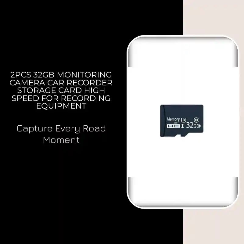 2pcs 32GB Monitoring Camera Car Recorder Storage Card High Speed For Recording Equipment by@Outfy