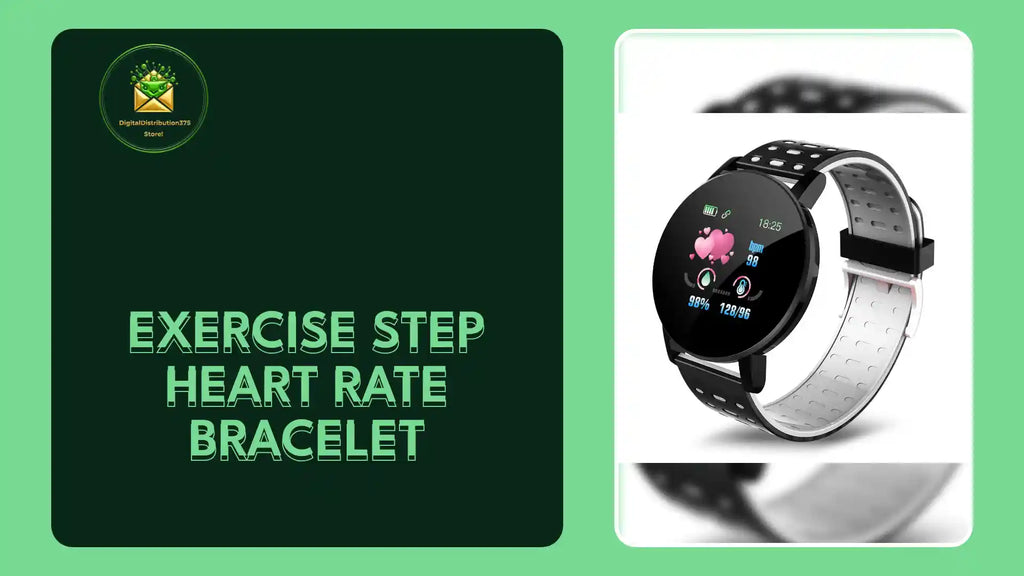 Exercise step heart rate bracelet by@Outfy