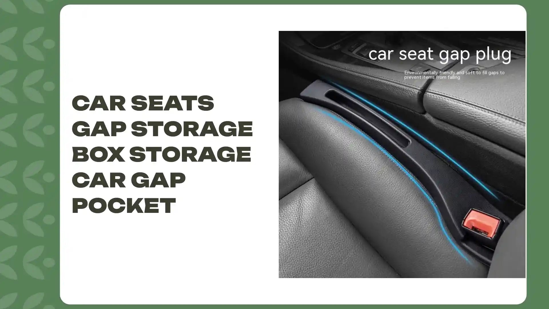 Car Seats Gap Storage Box Storage Car Gap Pocket by@Outfy