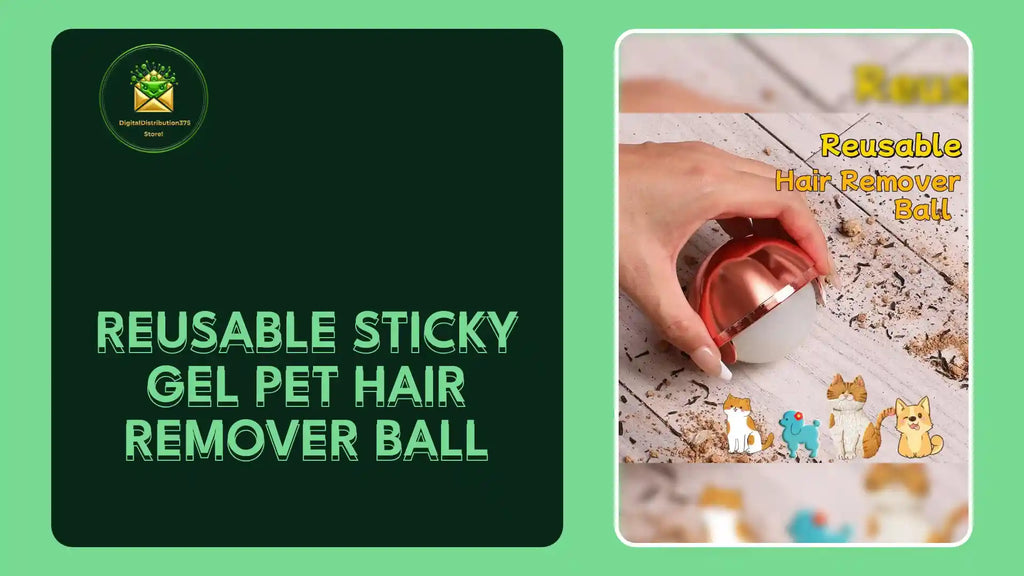 Reusable Sticky Gel Pet Hair Remover Ball by@Outfy