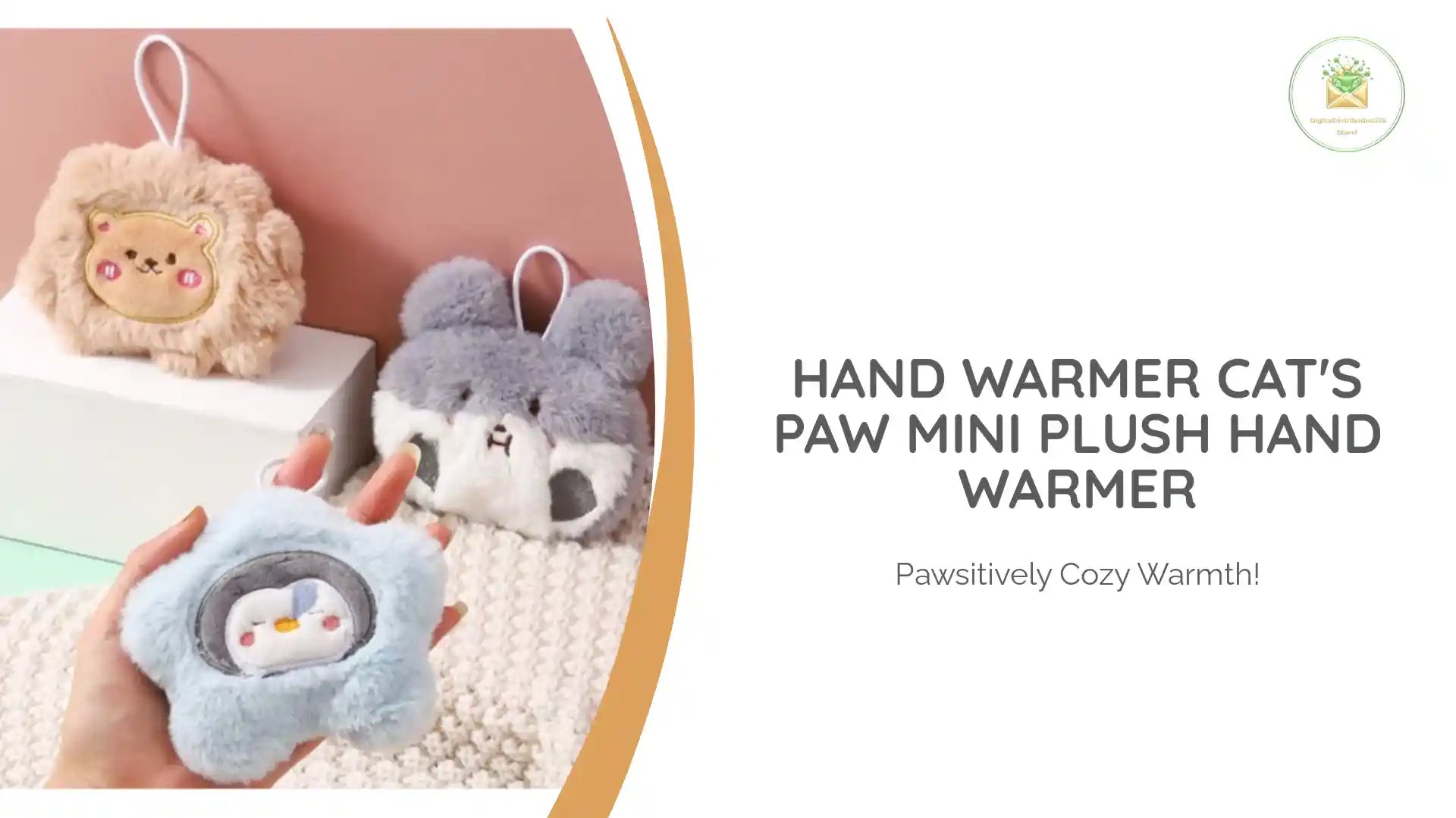 Hand Warmer Cat's Paw Mini Plush Hand Warmer by@Outfy