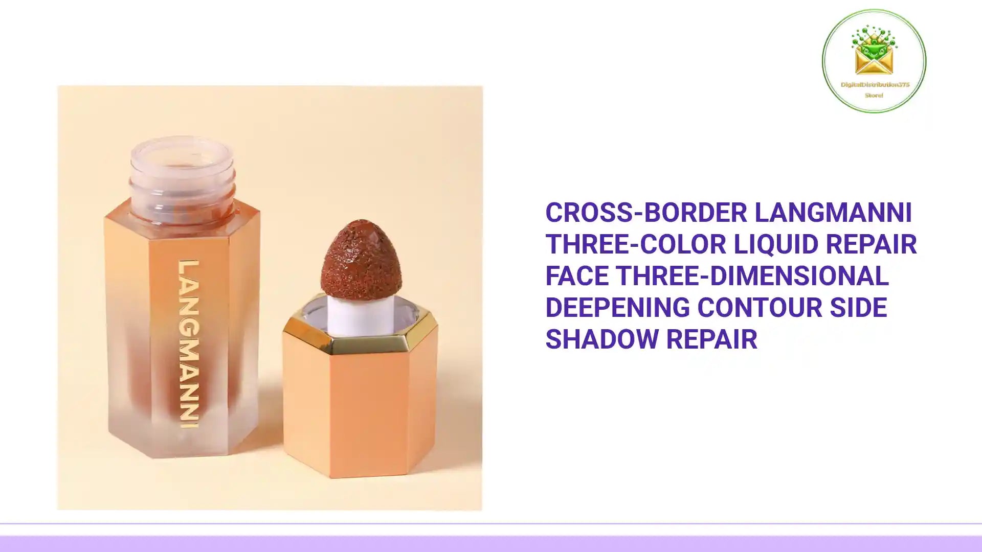 Cross-border Langmanni Three-color Liquid Repair Face Three-dimensional Deepening Contour Side Shadow Repair by@Outfy