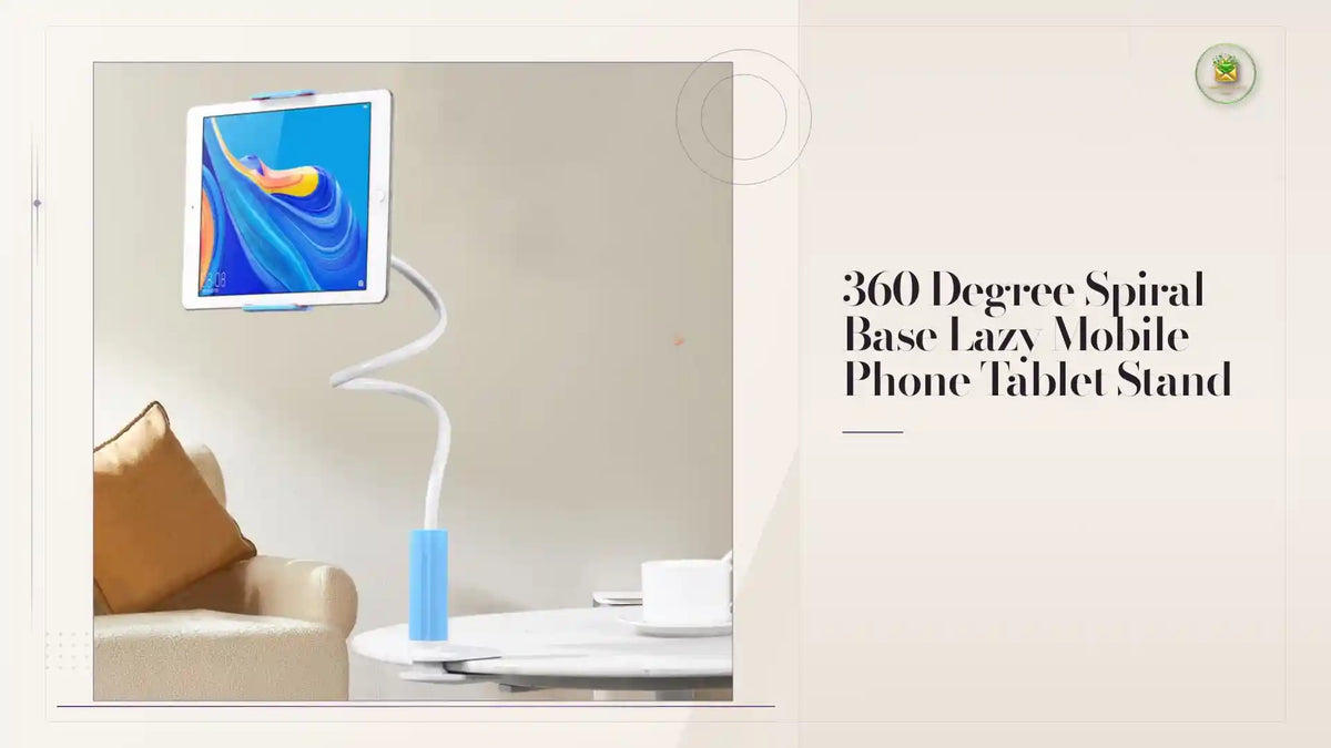 360 Degree Spiral Base Lazy Mobile Phone Tablet Stand by@Outfy