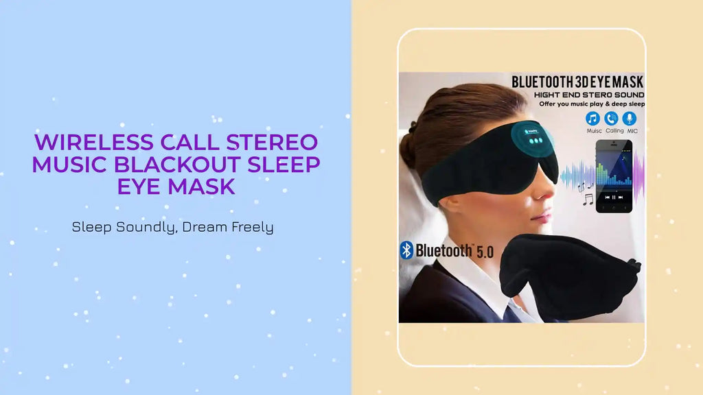 Wireless Call Stereo Music Blackout Sleep Eye Mask by@Outfy