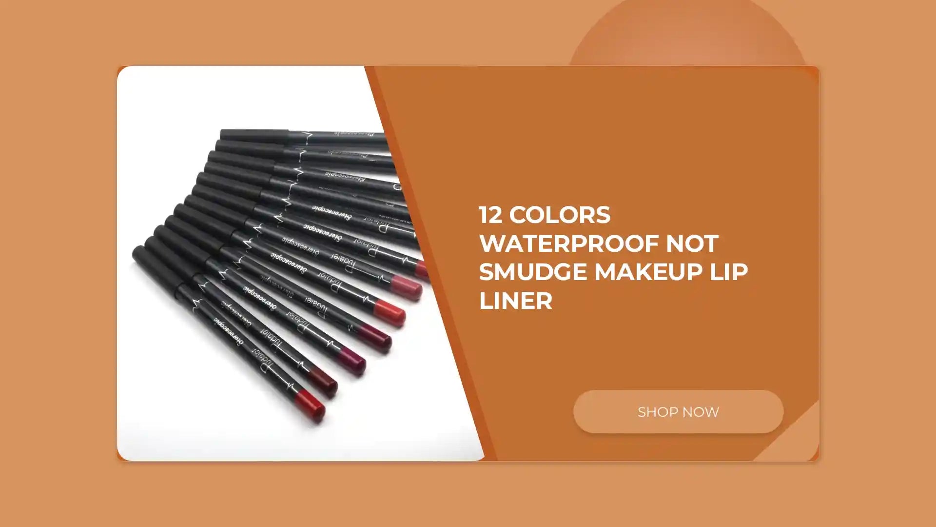 12 Colors Waterproof Not Smudge Makeup Lip Liner by@Outfy