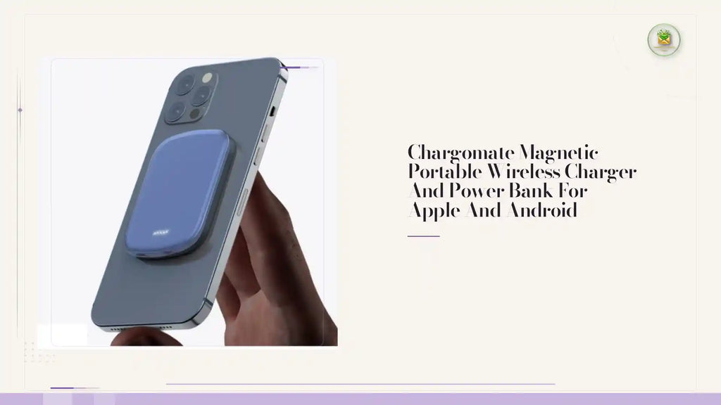 Chargomate Magnetic Portable Wireless Charger And Power Bank For Apple And Android by@Outfy