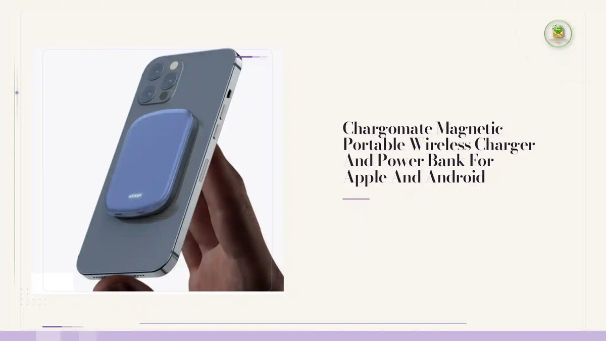 Chargomate Magnetic Portable Wireless Charger And Power Bank For Apple And Android by@Outfy