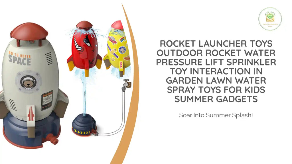 Rocket Launcher Toys Outdoor Rocket Water Pressure Lift Sprinkler Toy Interaction In Garden Lawn Water Spray Toys For Kids Summer Gadgets by@Outfy