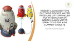 Rocket Launcher Toys Outdoor Rocket Water Pressure Lift Sprinkler Toy Interaction In Garden Lawn Water Spray Toys For Kids Summer Gadgets by@Outfy