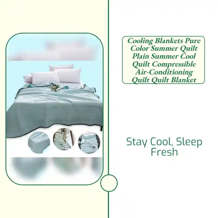 Cooling Blankets Pure Color Summer Quilt Plain Summer Cool Quilt Compressible Air-conditioning Quilt Quilt Blanket by@Outfy