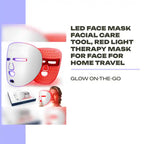 LED Face Mask Facial Care Tool, Red Light Therapy Mask For Face For Home Travel by@Outfy
