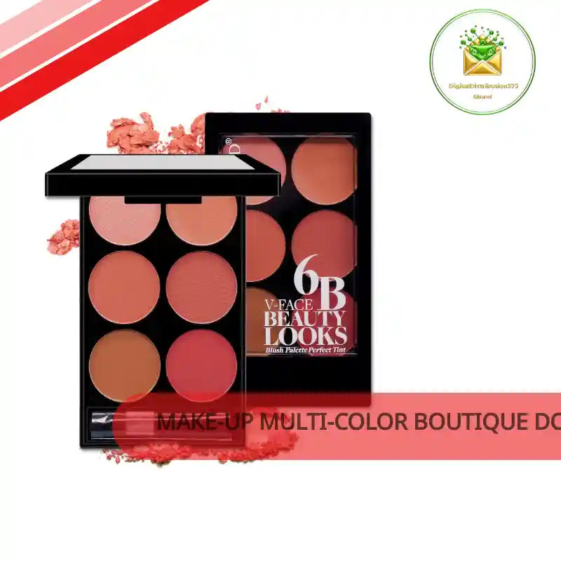 Make-up Multi-color Boutique Domestic Product Six-color Blush Repair Makeup by@Outfy