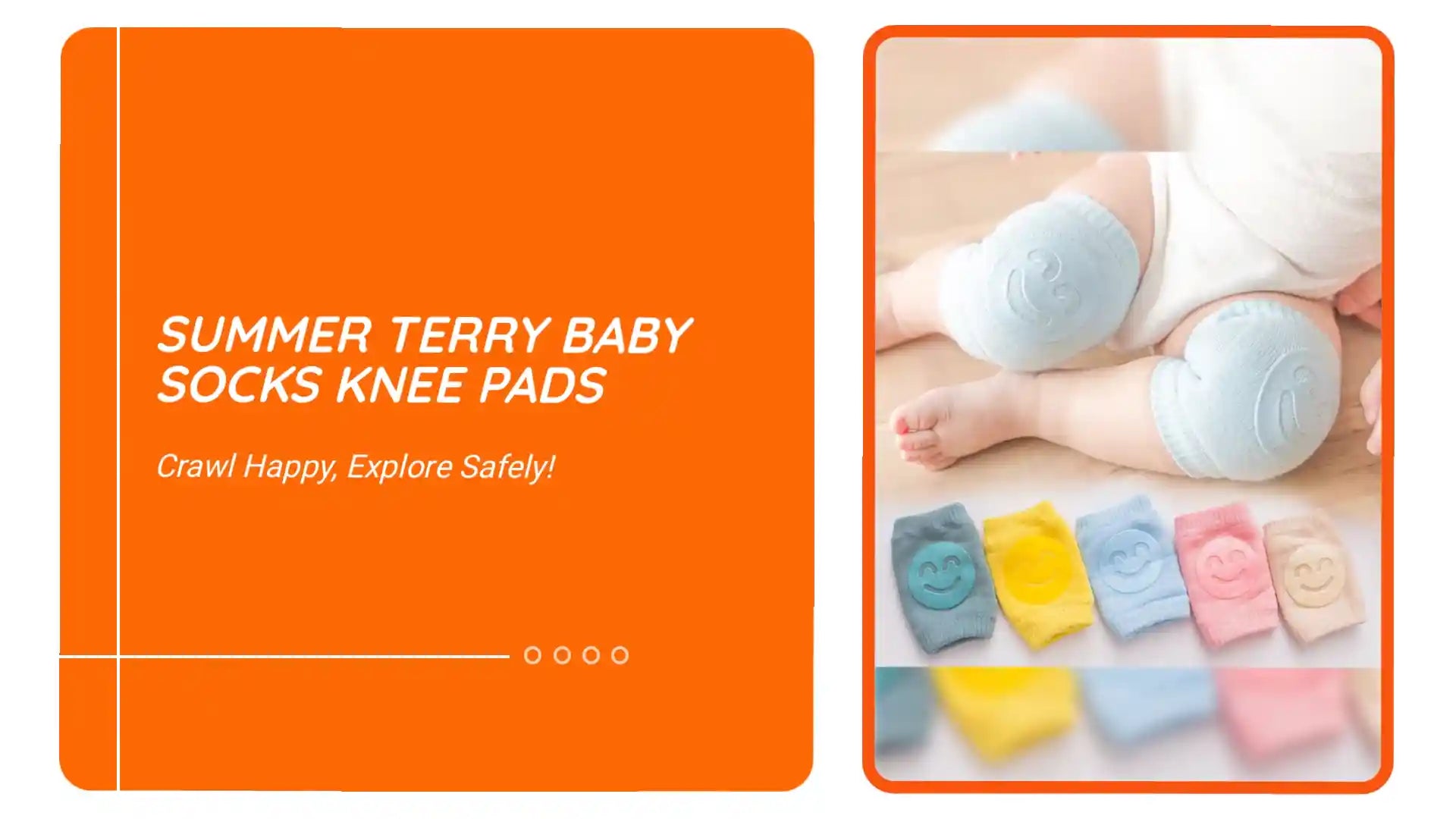 Summer Terry Baby Socks Knee Pads by@Outfy