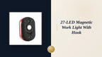27-LED Magnetic Work Light with Hook by@Outfy