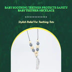 Baby Soothing Teether Protects Safety Baby Teether Necklace by@Outfy