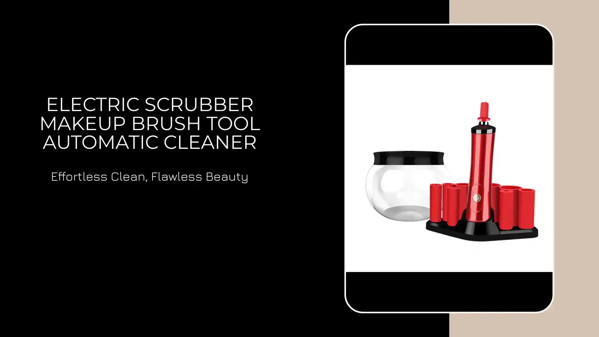 Electric Scrubber Makeup Brush Tool Automatic Cleaner by@Outfy