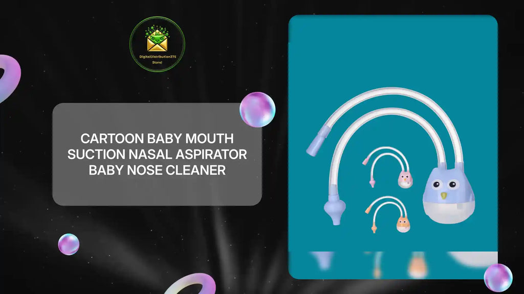 Cartoon Baby Mouth Suction Nasal Aspirator Baby Nose Cleaner by@Outfy